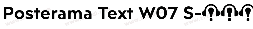 Posterama Text W07 S字体转换